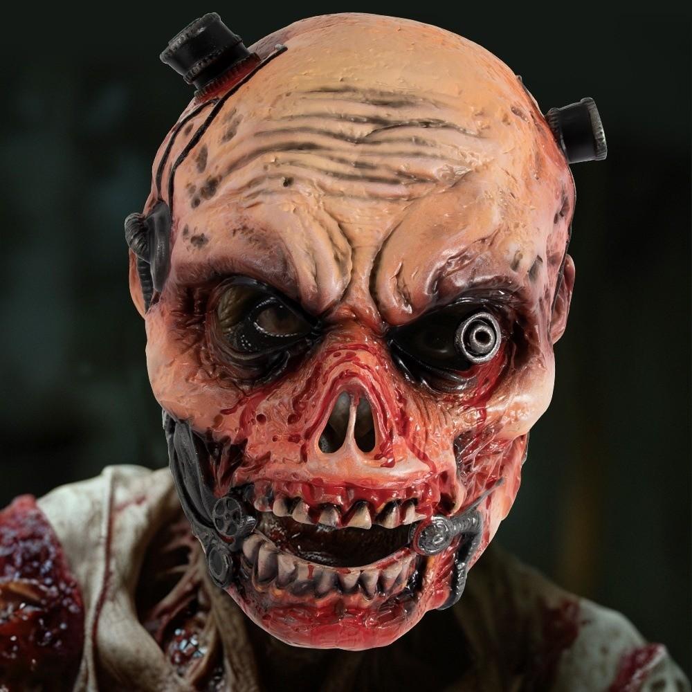Realistic Halloween Ghost Mask 3D Stereo Demon Grim Reaper Mask Demon Face Cover  Cosplay Events