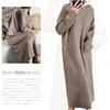 Vmiutyer LLOP Long Hooded Knit Loose Solid Perfect for Autumn and Winter Women's Dress, Fit, Casual, Thick, Color,