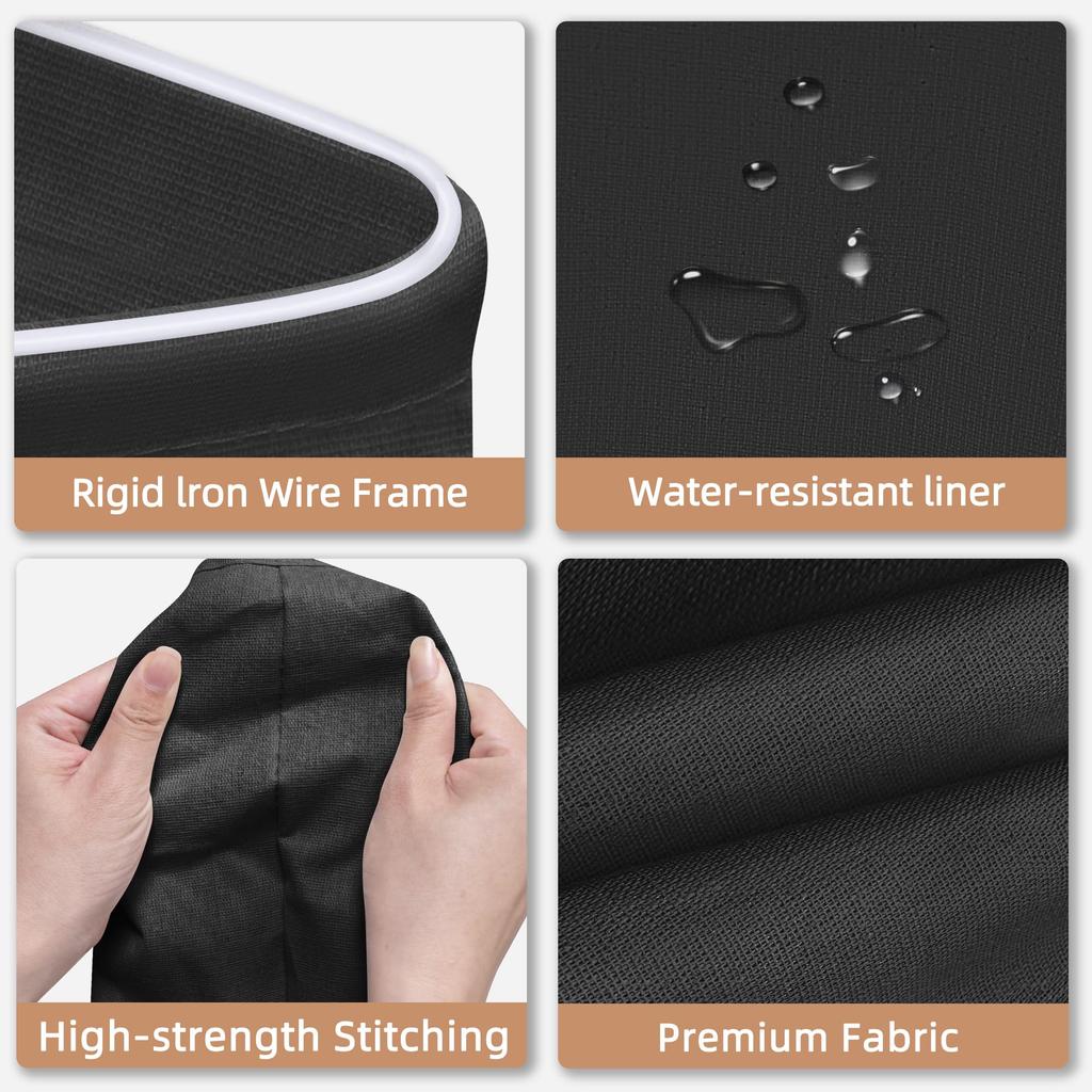 Large Waterproof Laundry Basket with Dual Handles Versatile Storage Solution for Bedroom Bathroom and Dorm for Clothes and Toys