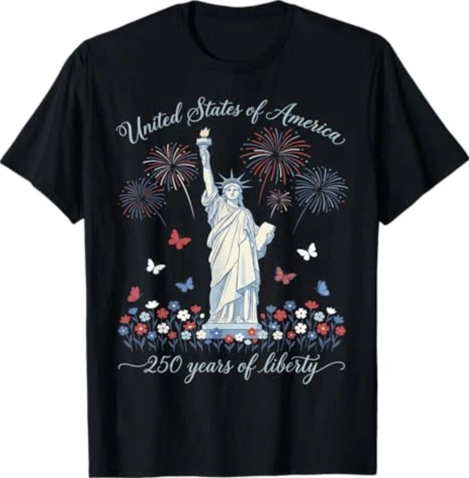 United States Of America 250th Anniversary 4th Of July TShirt S