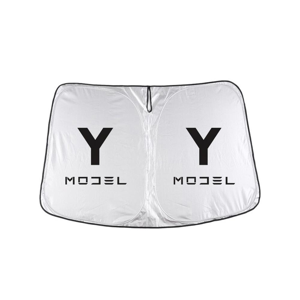 For Tesla Model Y 2023 2022   Windshield Sunshade Folding Front Window Sun Shade Cover Heat Protection Visor