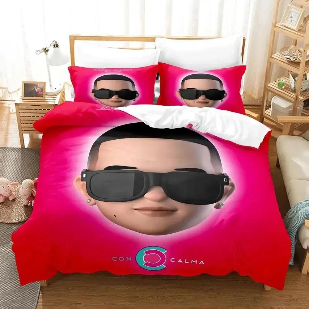 3D Printing Daddy Yankee Bedding Set Duvet Cover Bed Set Quilt Cover Pillowcase Comforter King Queen Size Boys Adult Bedding Set