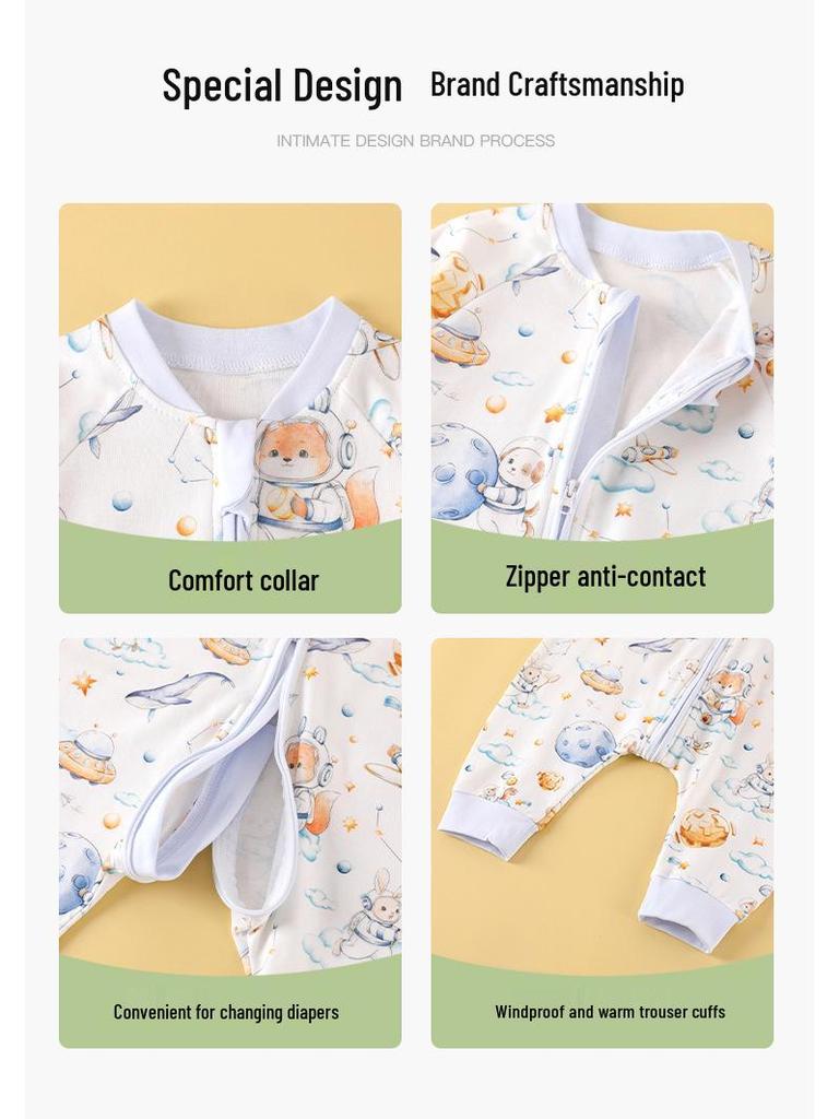 Pure Cotton Baby Romper & Sleeping Bag - Spring/Autumn Collection for Boys & Girls