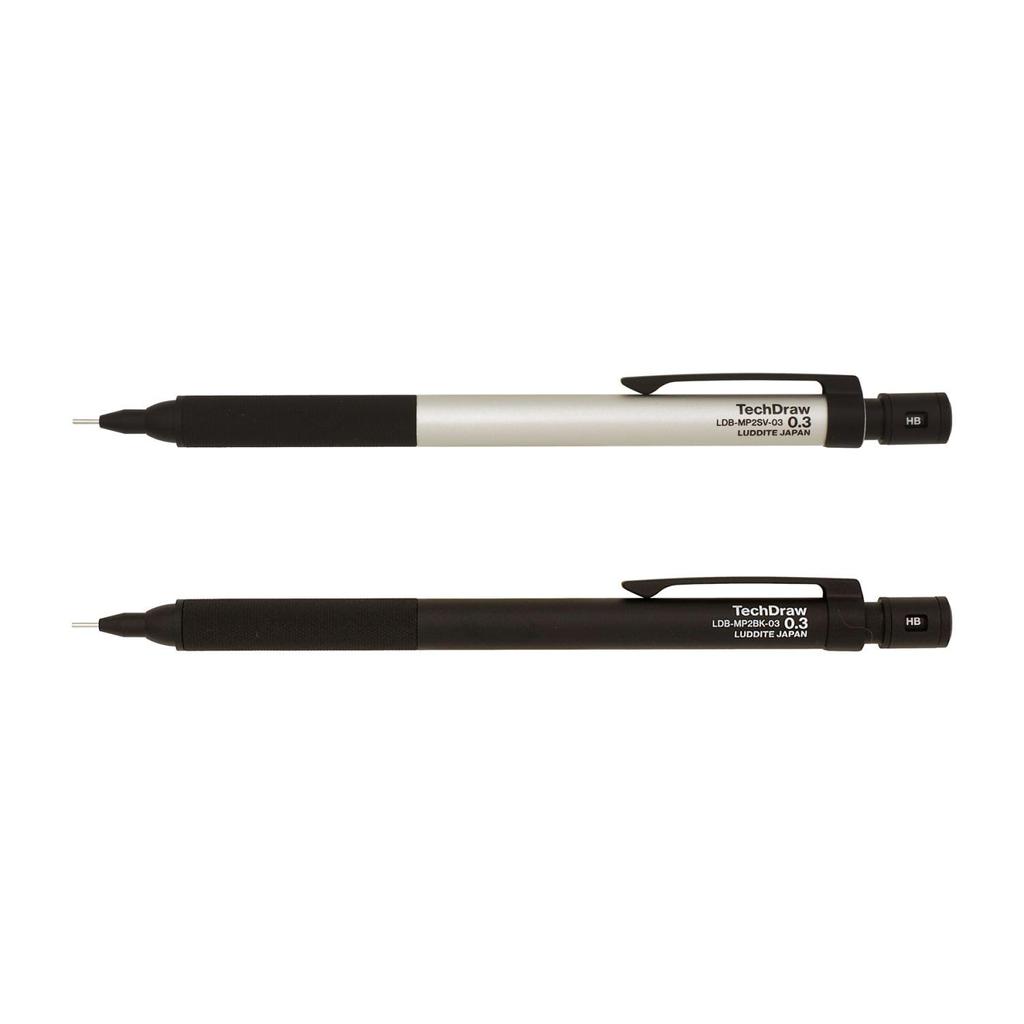 Luddite TechDraw2 Mechanical Pencil, 0.5mm, Silver, LDB-MP2SV-05