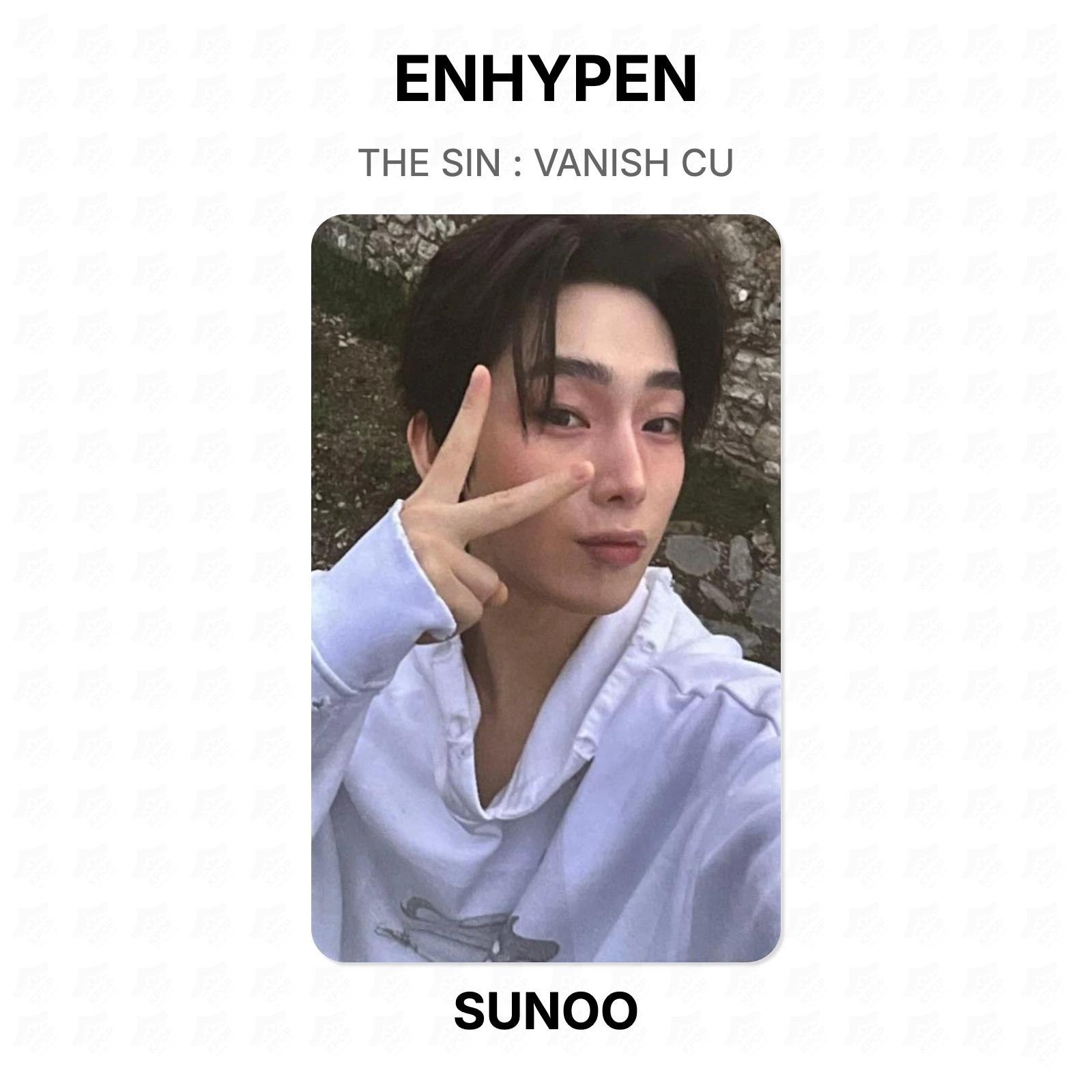 ENHYPEN THE SIN : VANISH CU Official Photocard SUNOO