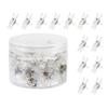 50/60/80/160Pcs Clear Push Pins Hooks Cork Notice Board Thumb Tacks Push Pin with Clear Clip for Display Picture Notes