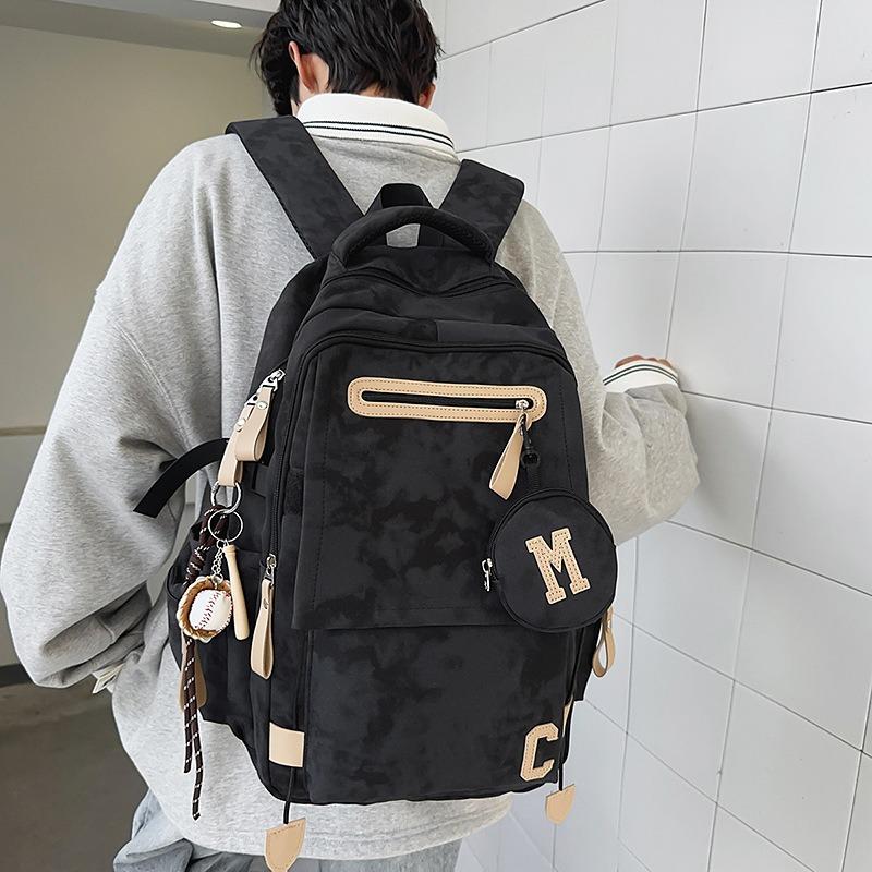Ridge Protection, Lightweight Schoolbag for Boys, Junior High School Students, High School Students, New Large-capacity Simple Backpack for Women