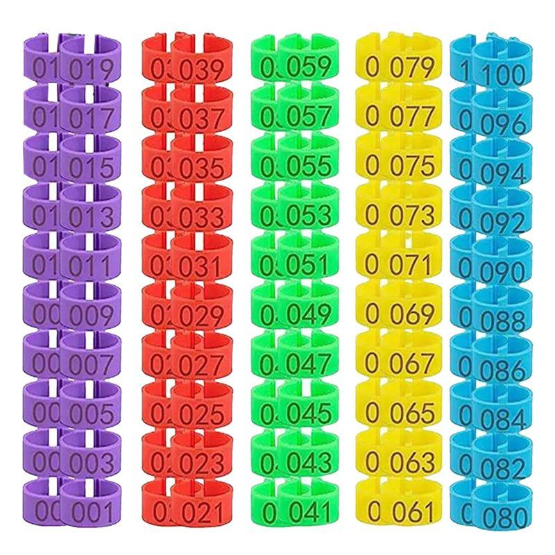 Practical-Chicken Thigh Ring Clip Numbered Leg Band Tags Chickens Ducks Leg Rings Clip Poultry Foot Rings