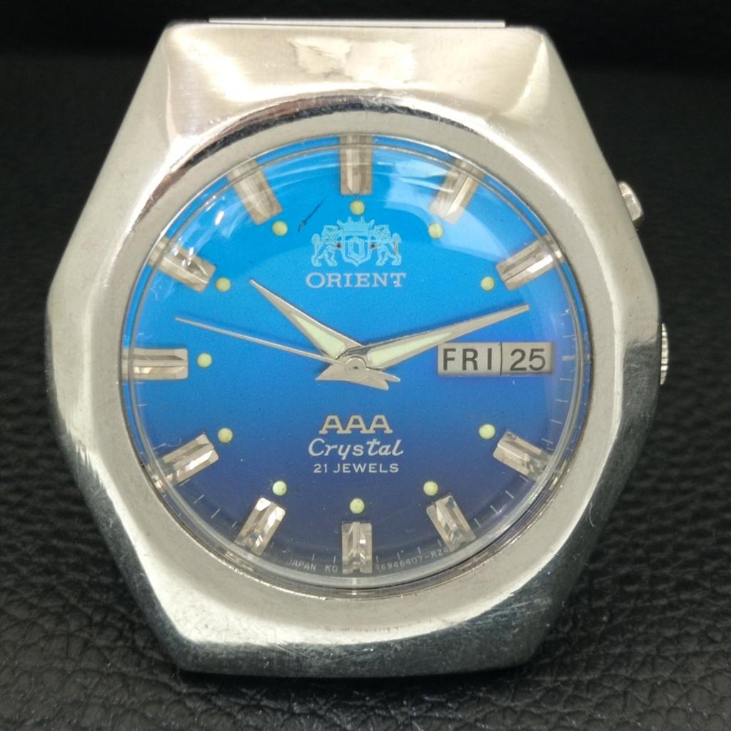 VINTAGE ORIENT AAA CRYSTAL AUTOMATIC JAPAN MENS ORIGINAL DIAL WATCH A706948-1