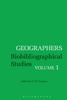 Geographers : Biobibliographical Studies, Volume 1 Kitabı