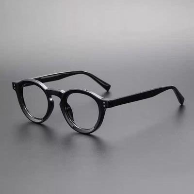 New Women's Small Frame Oval Sunglasses Fashion Women's Anti Blue Light Protective Eyeglasses Retro Men and Women Eyeglass