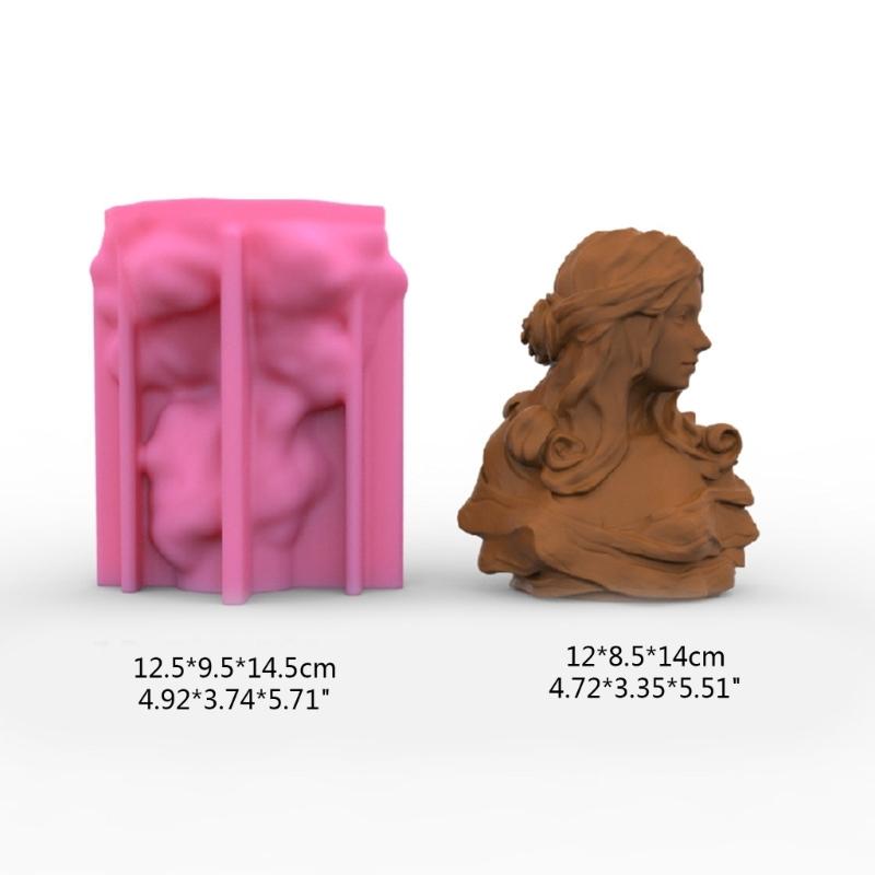 European Goddess Statue Decoration Candle Silicone Mold Resin Epoxy Clay Craft