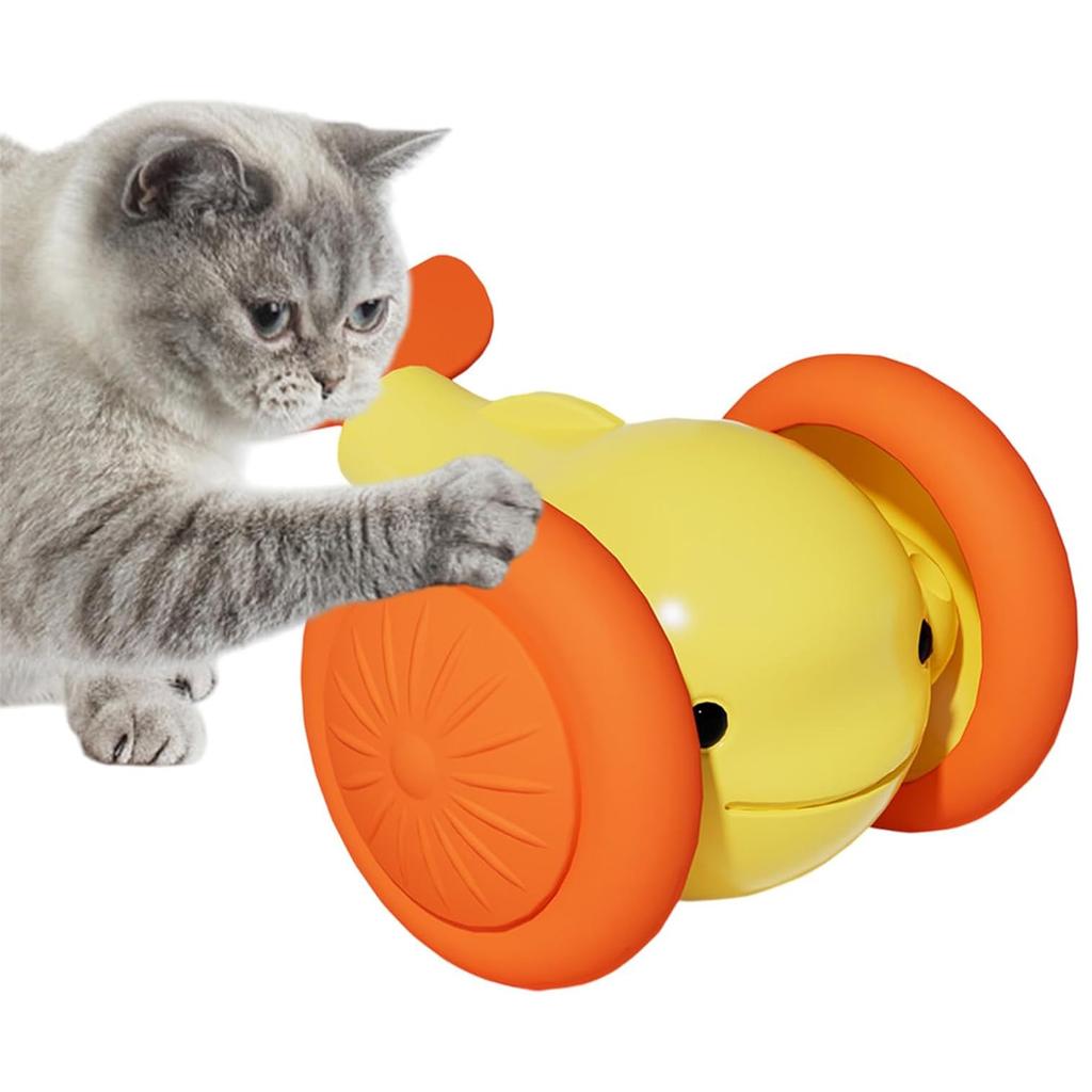 Moving Ball For Cats Little Whale Shape Interactive Ball Cats Toy,Stimulating Rechargeable Pet Toy For Indoor Play,  Training