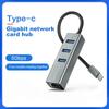 USB 3.0 Type C HUB 1000Mbps Ethernet Adapter USB 3.0 Network Card to RJ45 Lan Hub for MacBook Laptop Computer