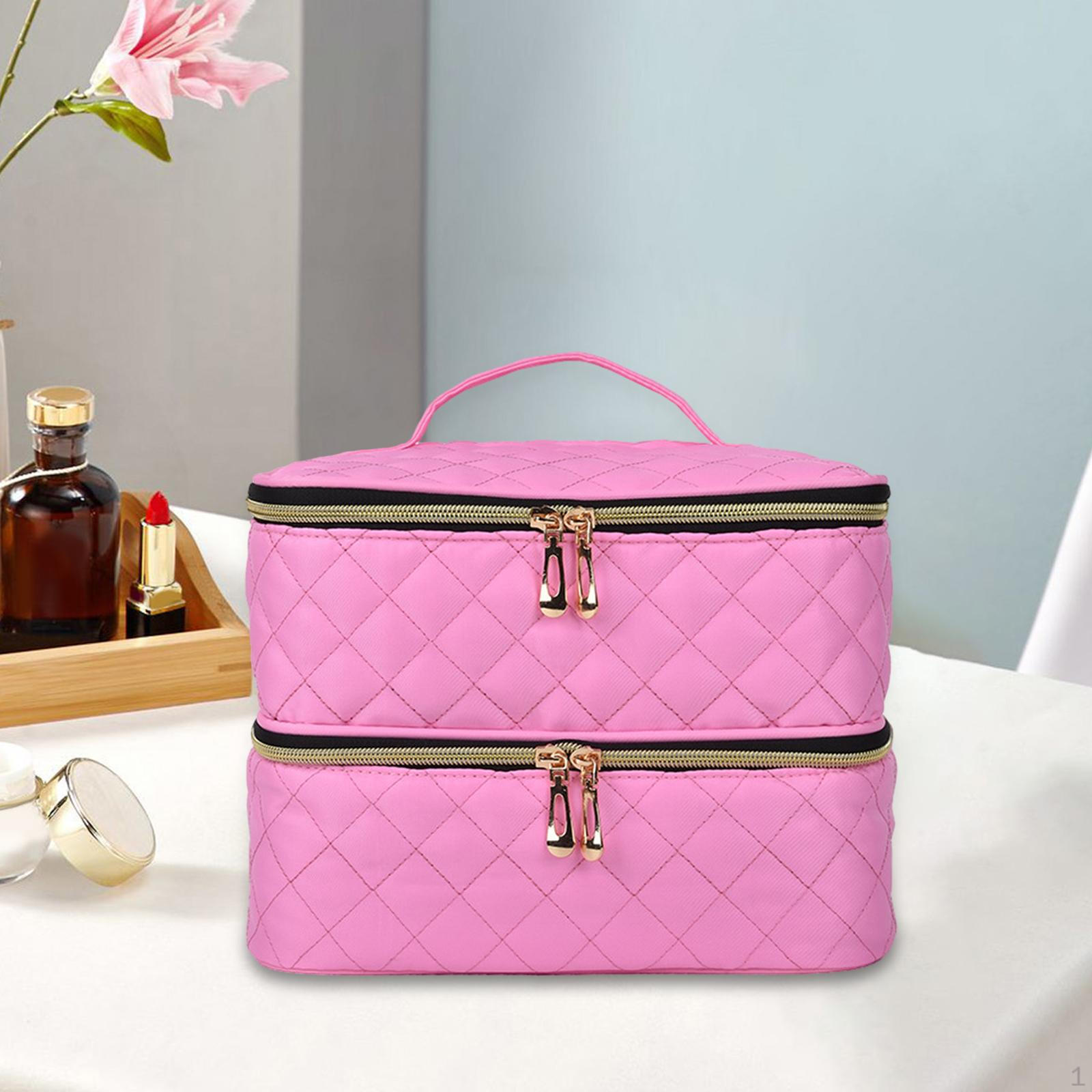 

Многослойное решение для хранения лака для ногтей для энтузиастов красоты розовый