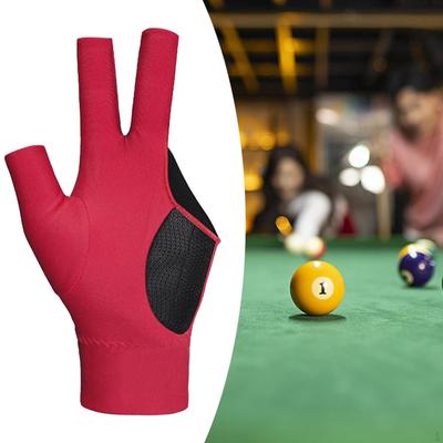 3 finger Billard Handschuh Linke Hand Langlebig Professionelle Mitts Snooker Queue Pool Handschuhe für