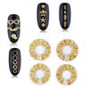 Excellent 3D Nail Decor Fade-Resistant Eye-catching Shiny Visual Effect