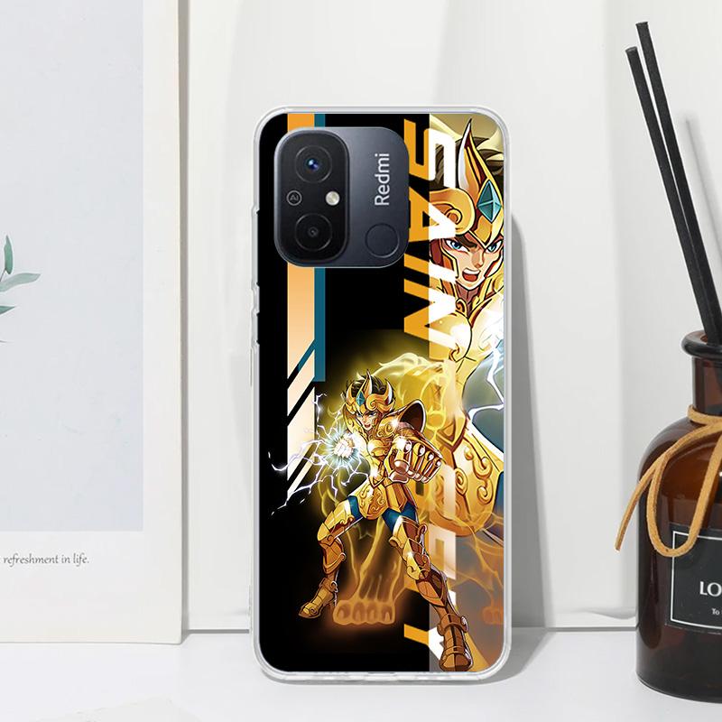 Anime Saint Seiya Phone Case For Xiaomi Redmi 14C 13 13C 12 12C 10 10A 10C 9 9A 9C 9T 8 8A 7 7A 6A 6 Pro K80 K70 K60 K40 K20 12C