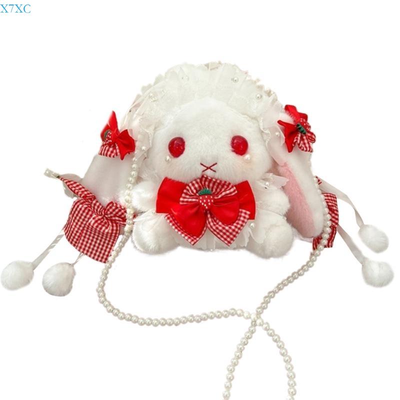 X7XC Dolls Shoulder Bag for Women Japanese Bag Rabbit Bag красный