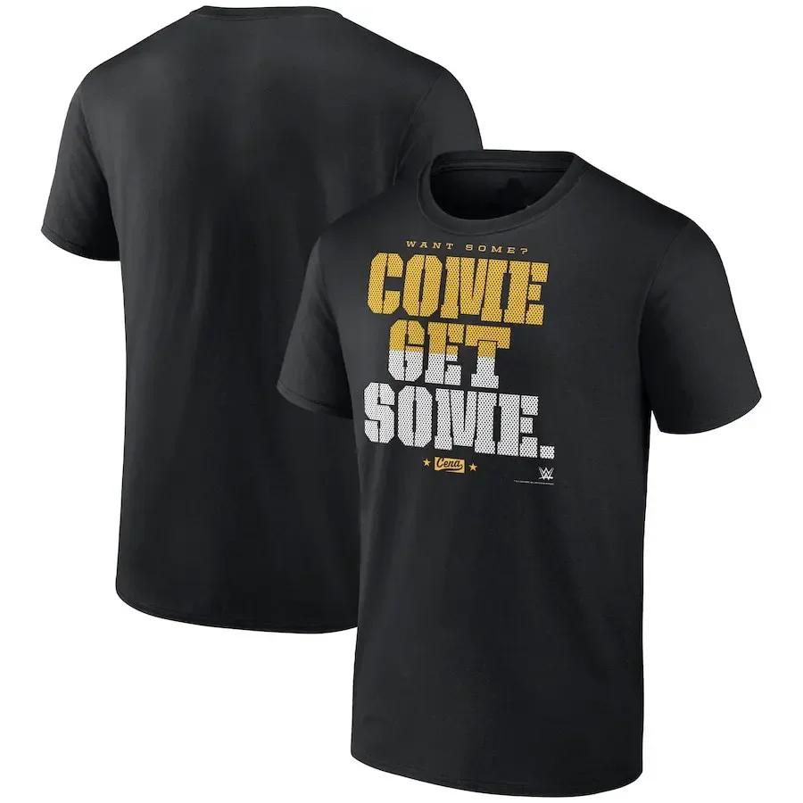 Round Neck Wrestler John Cena Graphic 3D Printed Top Short Sleeved Men's T-shirts - Soft Medium Stretch Polyester Fabric Summer Relaxed Fit Clothing