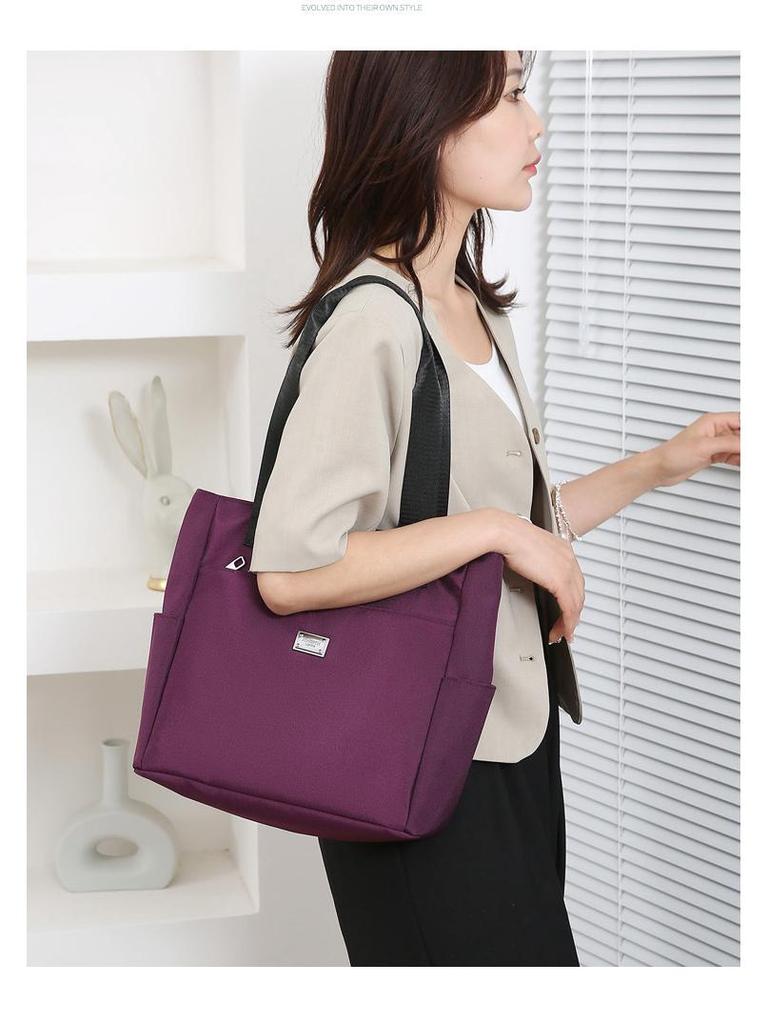 New Women's Nylon Mommy Bag, Fashionable Large Capacity Shoulder Handbag, Oxford Cloth Tote