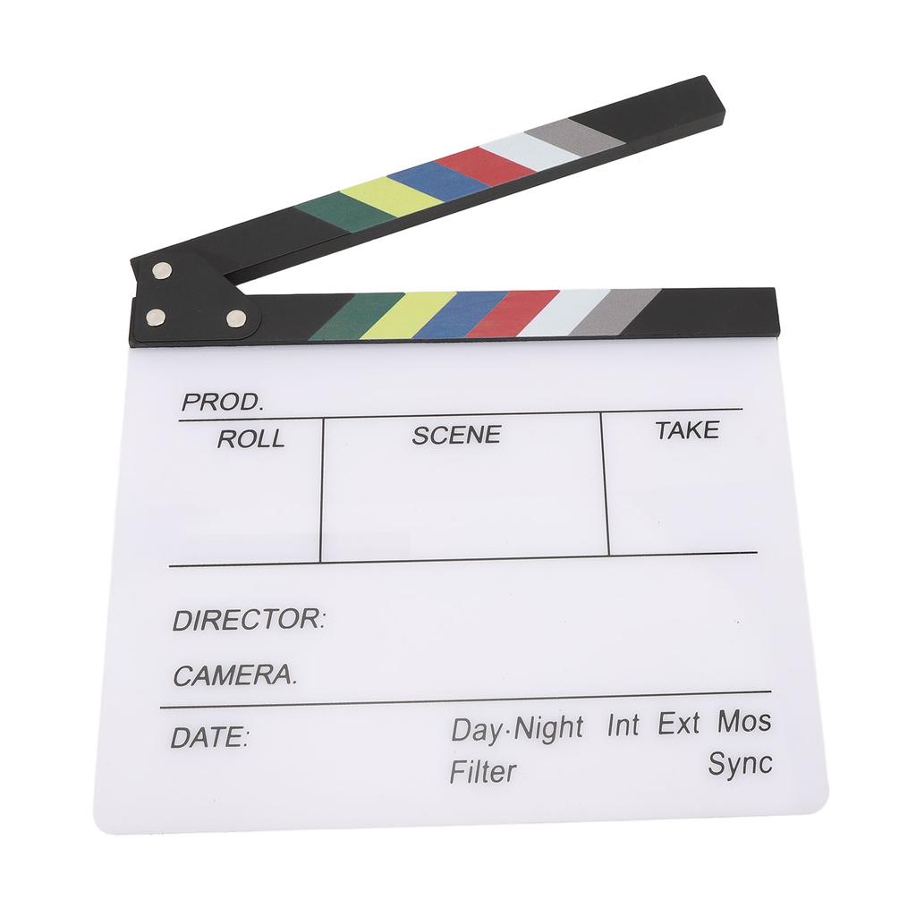 Movie Clapboard Acrylic Letters Display Scene Clapper Clap Board for Advertising Music Videos Docume