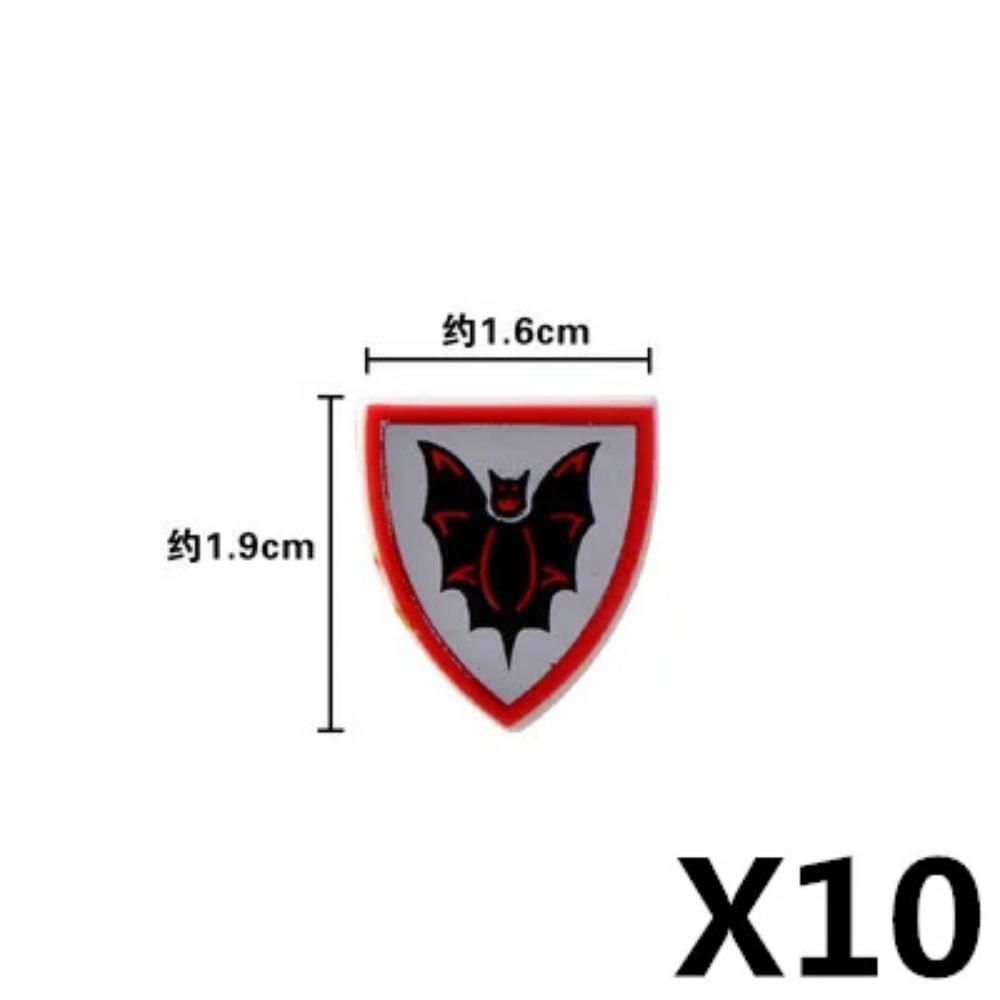 MOC Blocuri de Construcții Militare Figurine Soldați Medievali Accesorii Arme Leu Roșu Vultur Negru Cavaler Armură Scut Mini Cărămizi