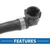 Engine Radiator Hose No.17127640916 Lower Coolant Hose Pipe for BMW 528i XDrive 2.0L 2012-2016 Rubber Black
