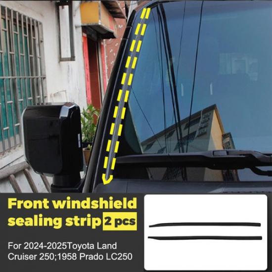 Car Front Windshield Window Trim Edge Moulding Rubber Weatherstrip Seal Strip
