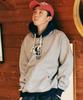 Konnichiwa Bonjour Us Tone Hoodie (Gray/Navy)