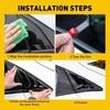 For Honda Civic 10th 2016- Hatchback ABS Plastic Rear Window Quarter Louver Cover Side Vent Trim Car Adhesive Accessories
