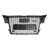 RS4 Style Honeycomb Sport Mesh Hex Grille Grill Fit A4/S4 B8 2009-2012