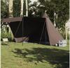 VidaXL Tipi 6-person Brown Waterproof Camping Tent