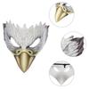 Adjustable Eagle Mask Half Face Animal Mask Lifelike Halloween Party Cosplay Costume Mask with Long Nose for Women Men