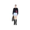 Coach Animal Print Round Neck Pullover Sweatshirt Women Tops Black C2510-BLK