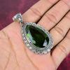 Peridot Anhänger Edelstein Schmuck, 925 Sterling Silber Anhänger, handgefertigter Schmuck Geburtsstein Anhänger, Geschenk für Ihn