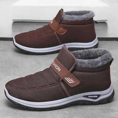 Heren Katoenen Schoenen 2025 Winter Nieuw Pluche Warm Comfort Slijtvast Sneeuwlaarzen Antislip Sport Bergbeklimmen Katoenen Schoenen