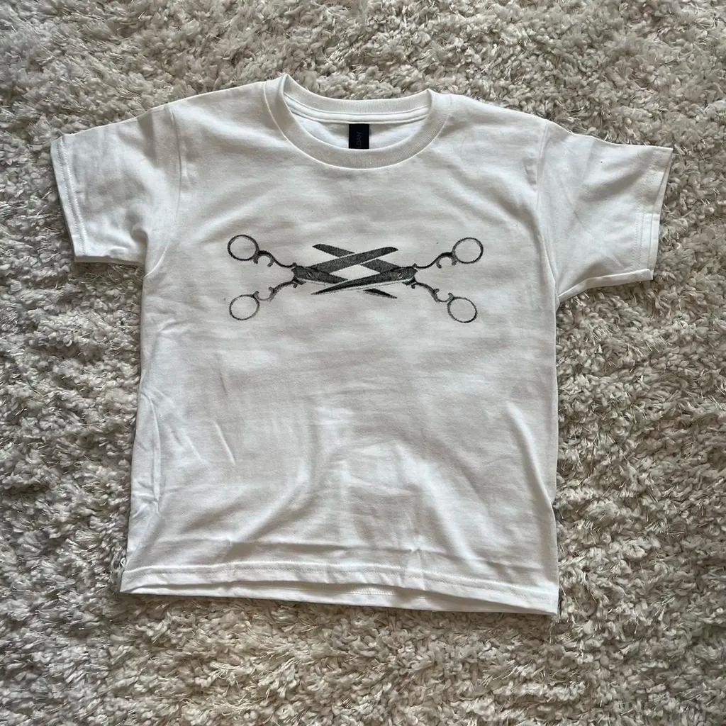 2000s Harajuku Punk Goth Sexy T-shirt Women's Summer 90s Grunge Graphic Punk Print Oversized Y2k Slim Vintage Baby Tees Emo Kpop
