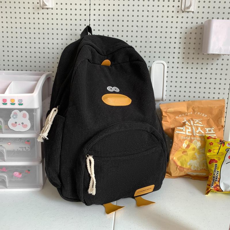 School Bag Female Cute Duckling Backpack Junior High School Students Large-capacity Travel Backpack Cute