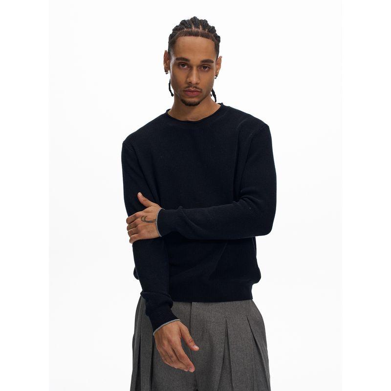 Kisko Minimalist Old Money Style Commuter Cleanfit Knit Long-Sleeve Unisex High-End Casual Base Shirt Top