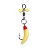 1PC Propeller Bread Worm Fishing Lure Spinner Spinning Bait Rotating Blade Sequin Bionic Fish Lure for Trout Tilapia Perch