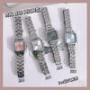 Cold Wind Simple Square Small Dial Watch Female Student Versatile Women Steel Belt Quartz Watch Female