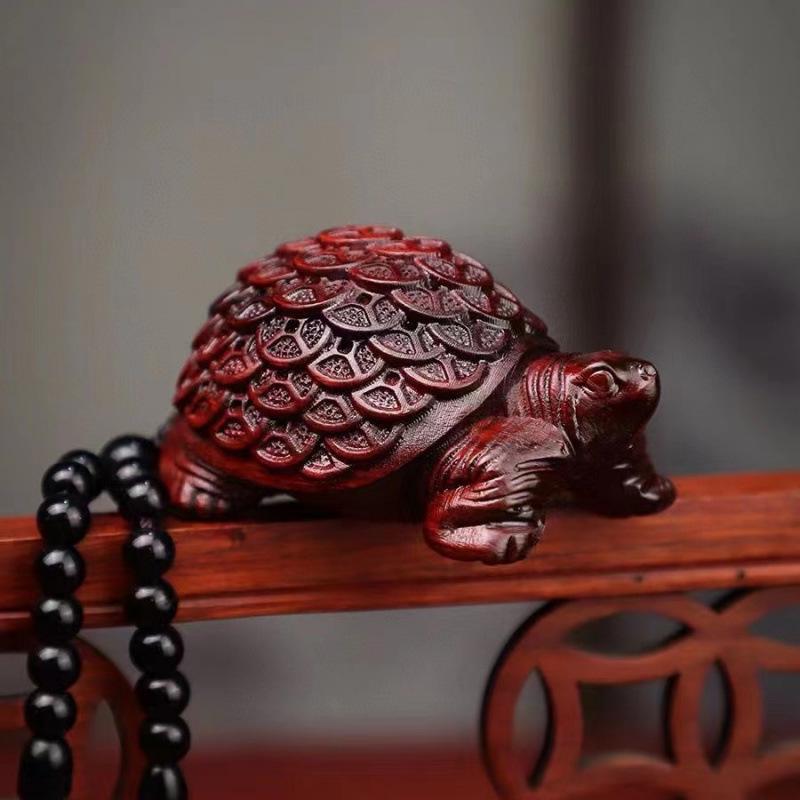 Rosenholz Pixiu Reichtumsanhänger - Nashornhorn-Design