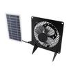 10W Solar Powered Exhaust Fan Professional Efficient Save Energy Solar Powered Vent Fan for Pet House Shed Bathroom
