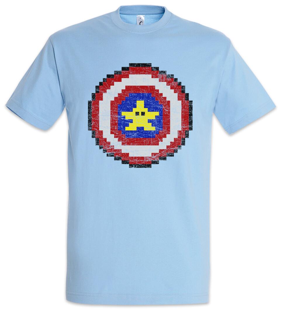 Captain Pixel T-Shirt Banana Geek Nerd Gamer Games Gaming America Fun L