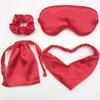 Fashion OEM Private Label Custom Cute Silk Cotton Travel Eyecover Eye Mask for Sleeping