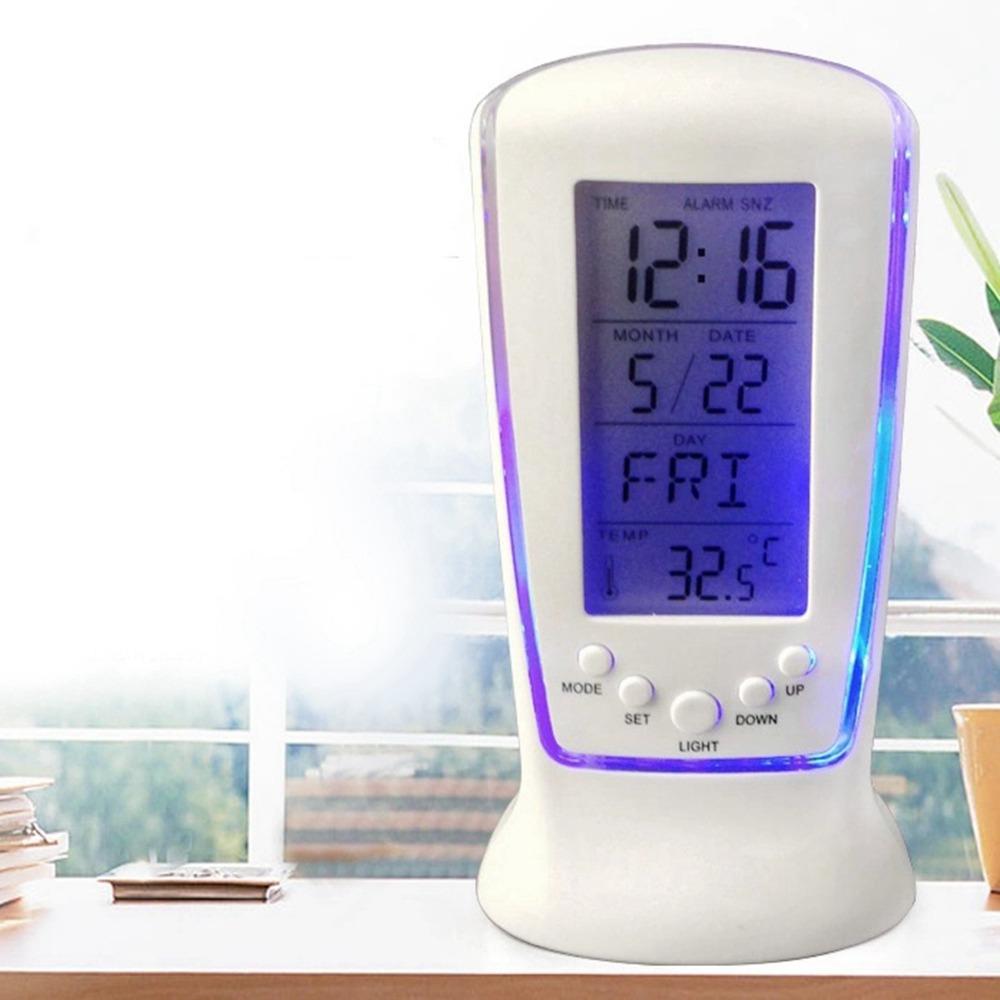 ABS Shell Luminous Alarm Clock Temperature Display LED Alarm Clock Mini Alarm Clock Nightstand Use