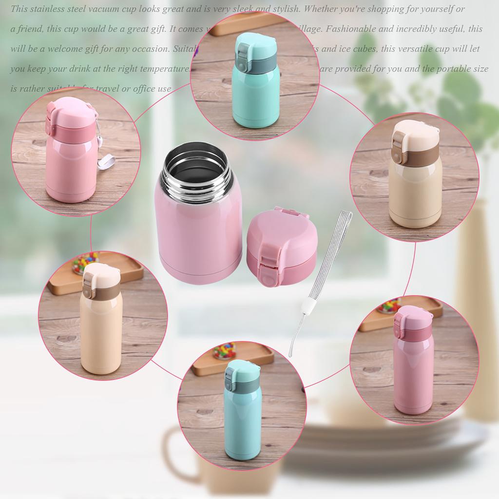 Thermal Cup 200/360ML Mini Stainless Steel Double Wall Vacuum Insulated Cup Thermal Water Bottle Office Mug Vacuum Insulated Cup