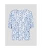 Binpolleidiseu [Daria Song] All-Over Short Sleeve Puff Blouse Sky Blue (Bf6565K51Q)