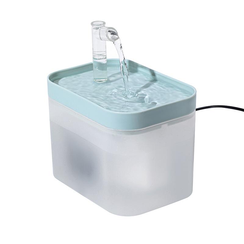 1000ml Automatic Pet Water Fountain Transparent USB Power Cat Water Dispenser for Indoor Dog and Cat Water Feeding Supplies